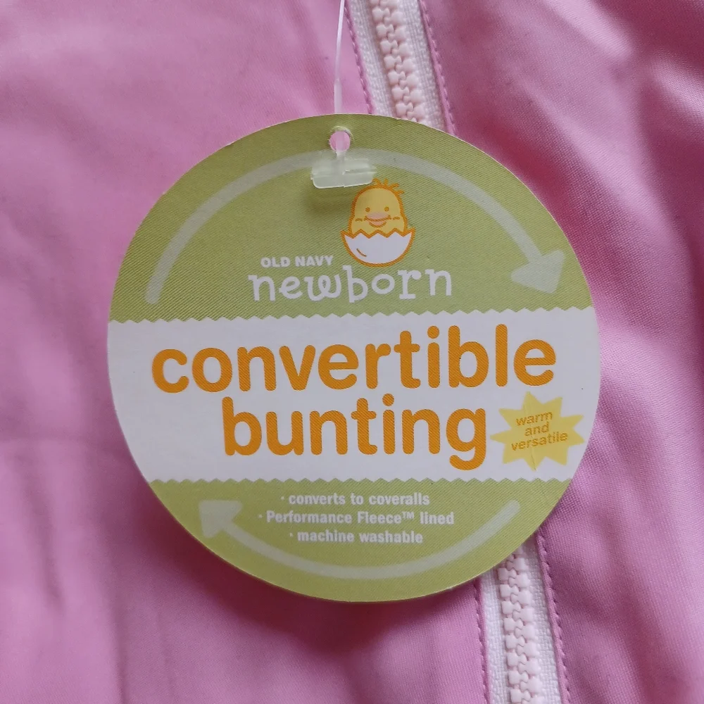 New newborn convertible baby bunting